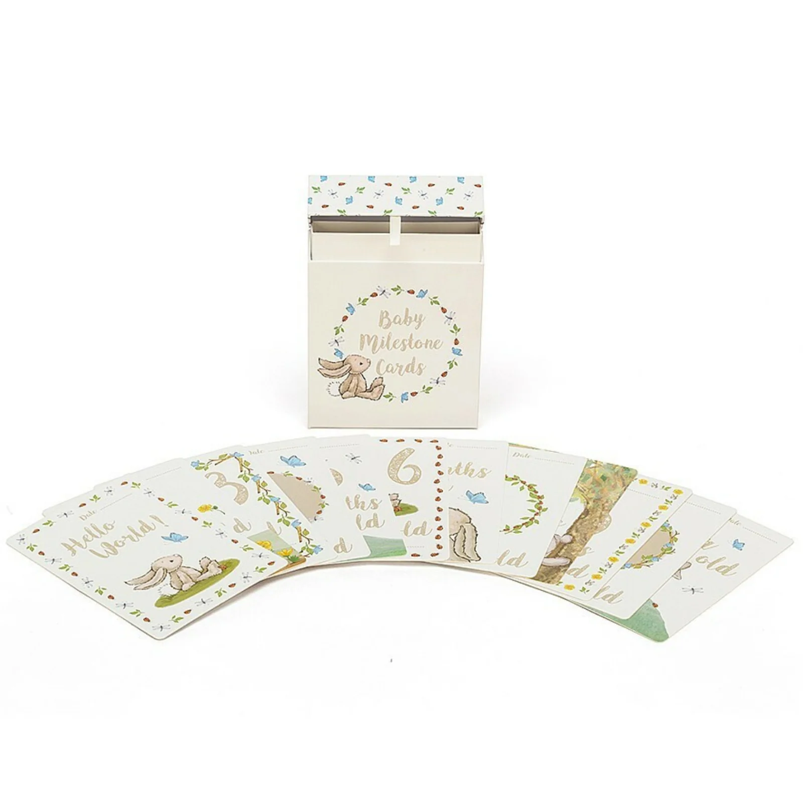 Bashful Bunny Baby Milestone Cards - Image 2