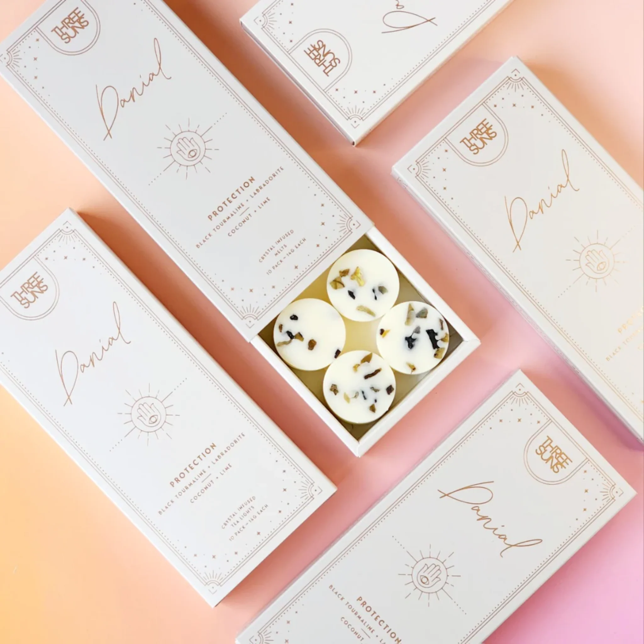 Crystal Infused Soy Wax Melts Box | Danial | Coconut & Lime
