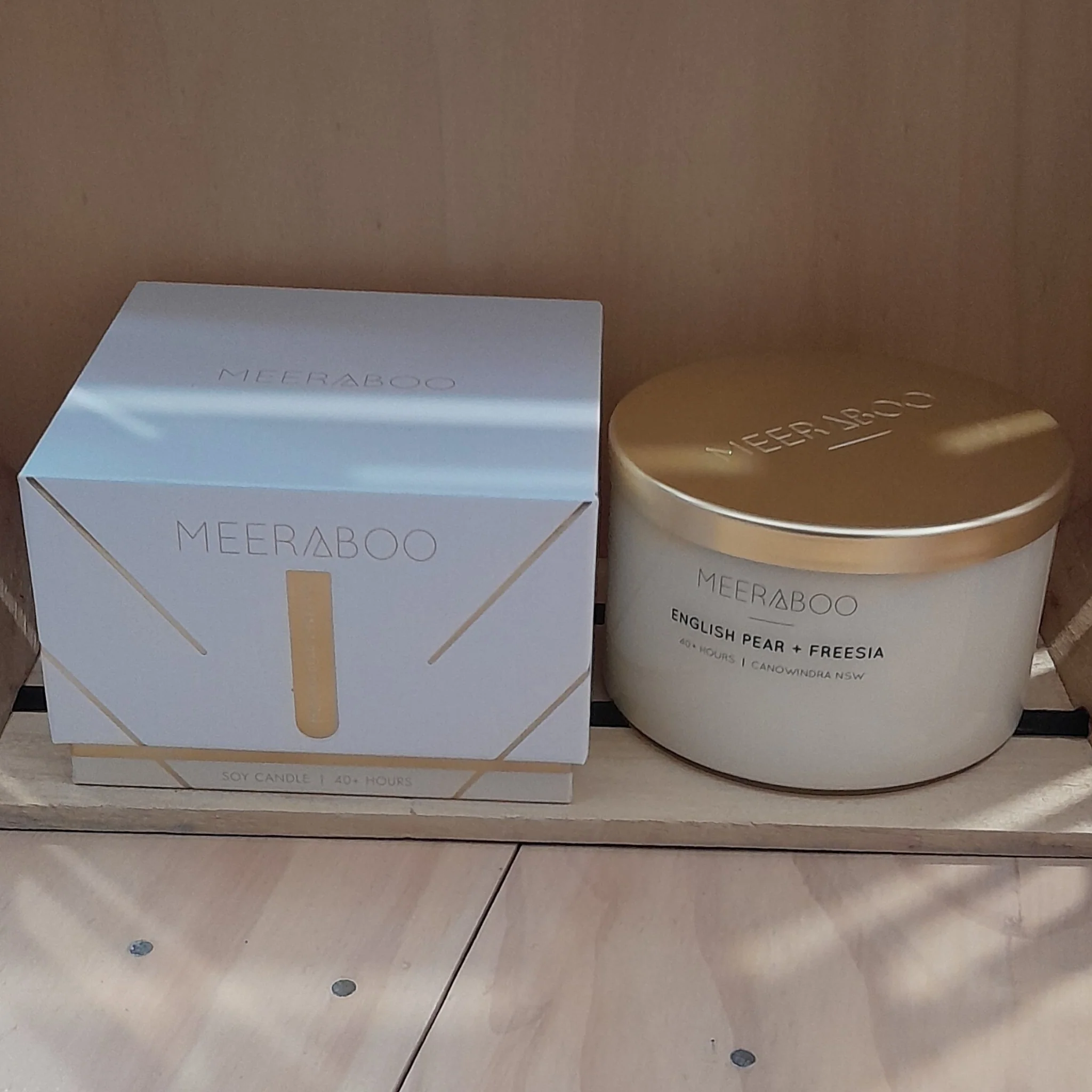 English Pear + Freesia Gold Lid Soy Candle
