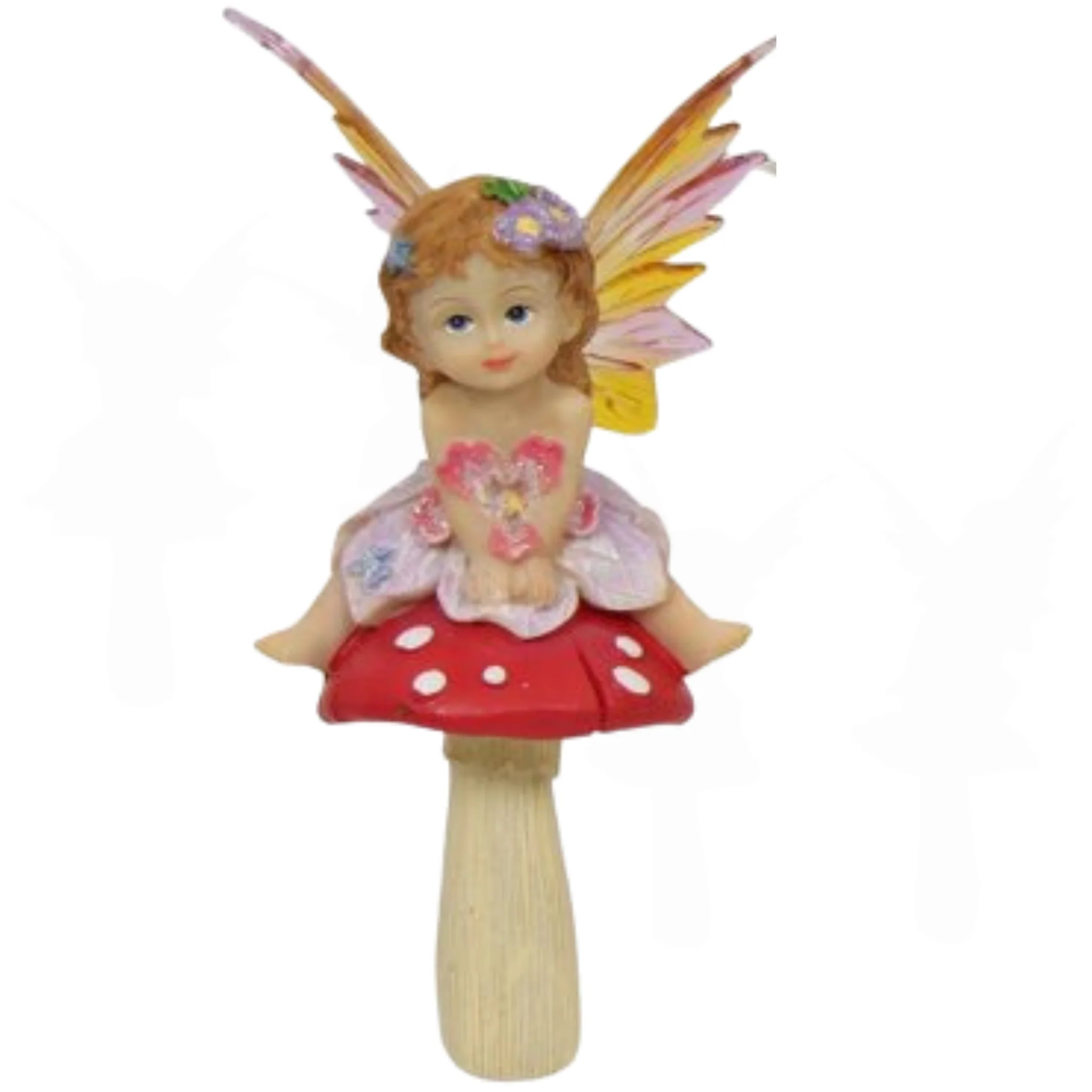 Fairy on Mushroom Garden Stakes - Image 2