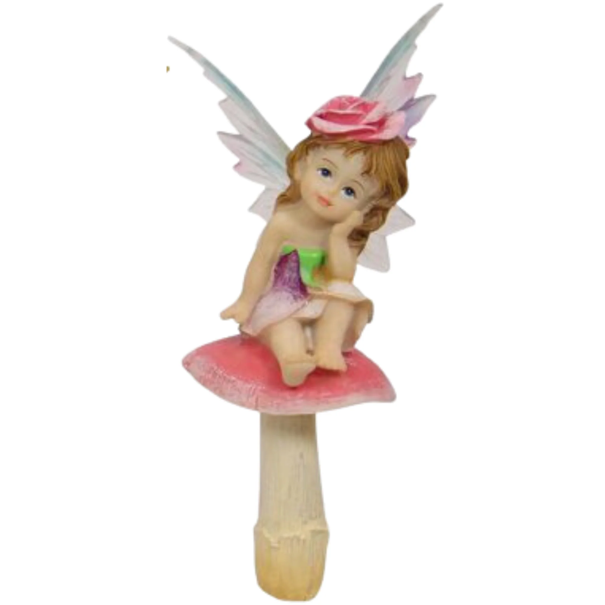 Fairy on Mushroom Garden Stakes - Image 5
