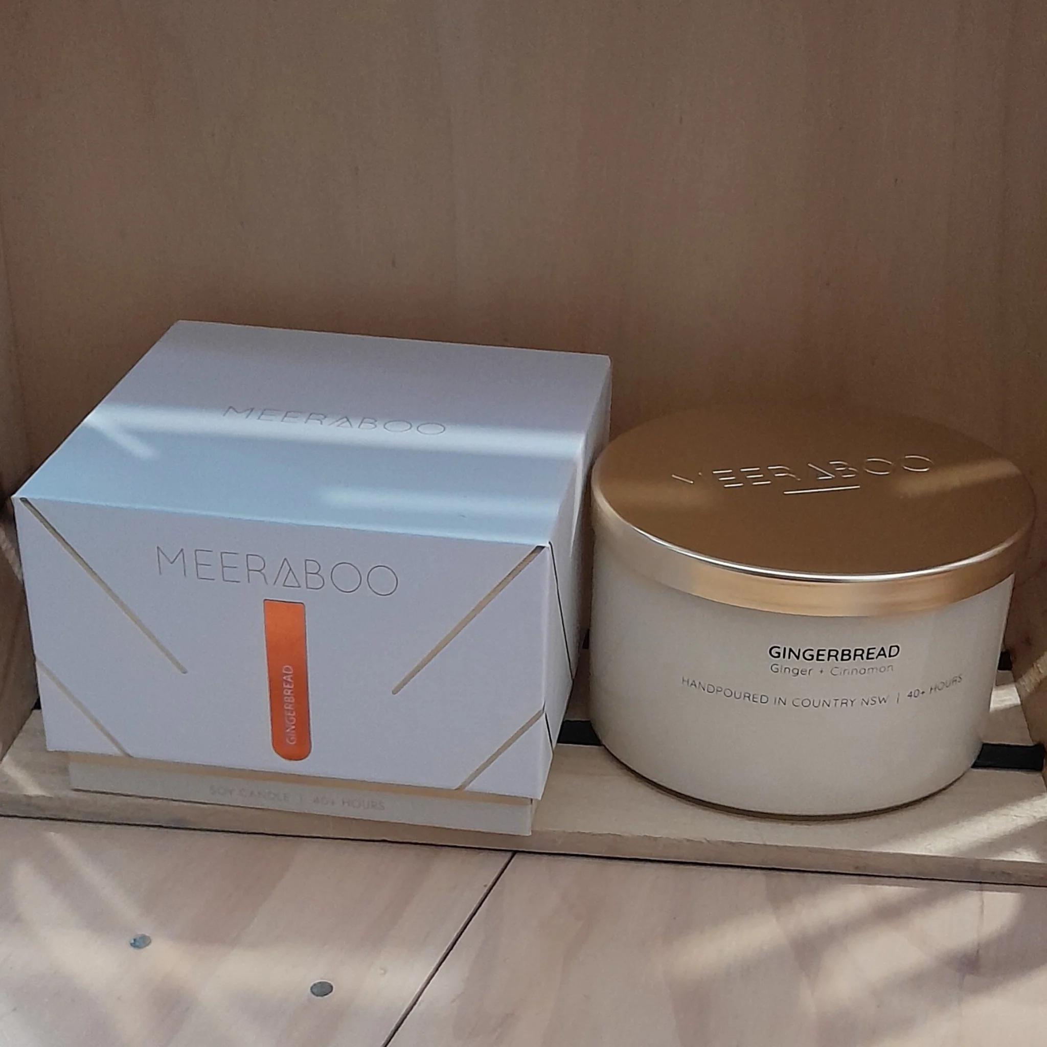 Gingerbread Gold Lid Soy Candle