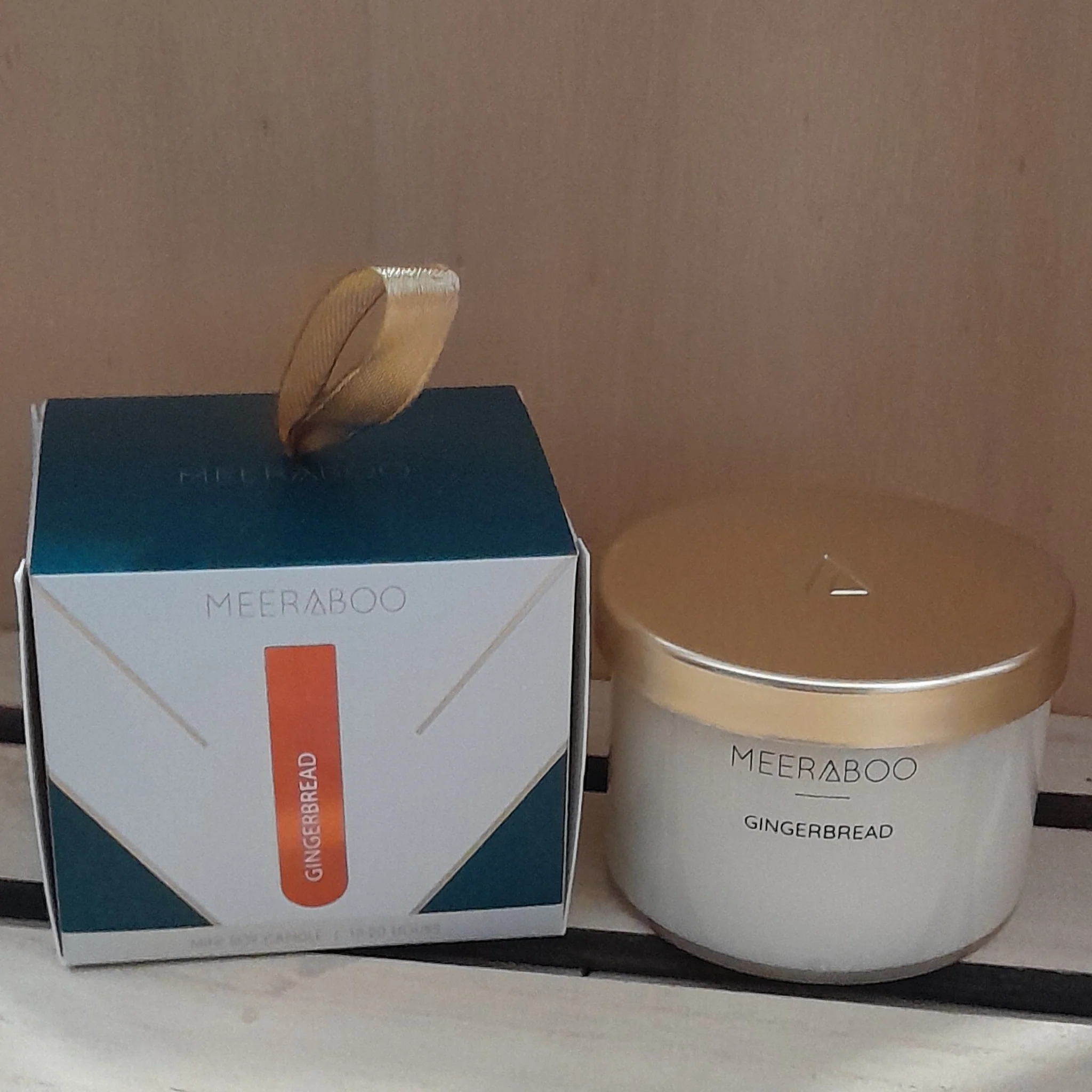 Gingerbread Gold Lid Soy Candle - Image 2