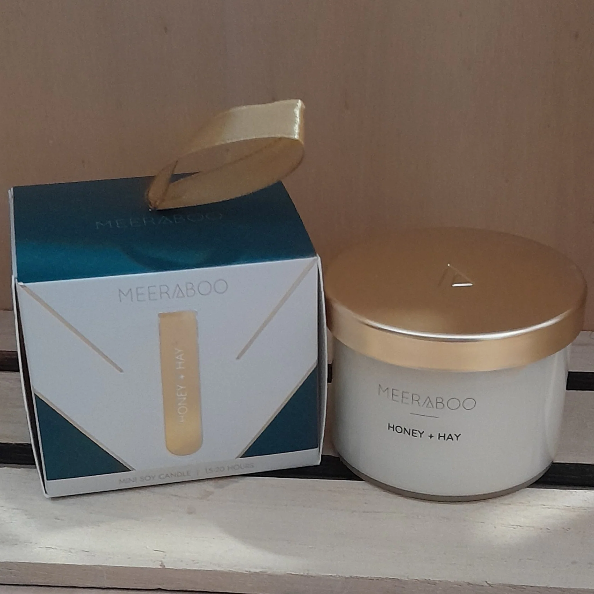 Honey + Hay Gold Lid Soy Candle - Image 2