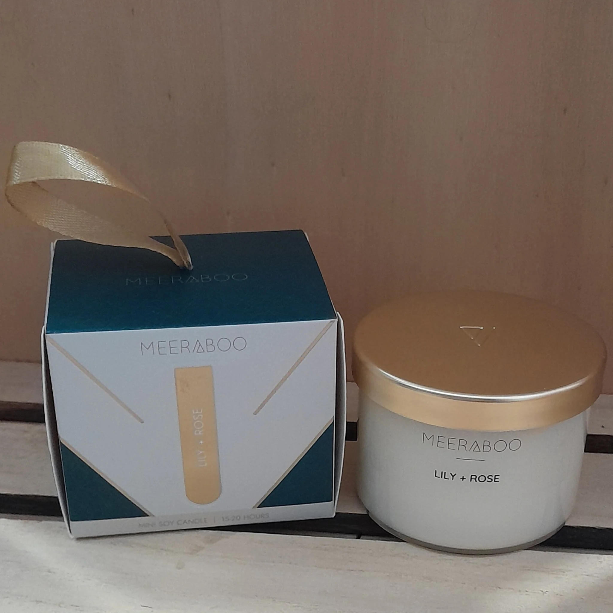 Lily + Rose Gold Lid Soy Candle - Image 2